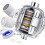 2X Shower Filter 20-Stage Showerhead Filter for Hard Water Shower Water Filter with 4 Replaceable Filter Cartridges 5