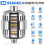 2X Shower Filter 20-Stage Showerhead Filter for Hard Water Shower Water Filter with 4 Replaceable Filter Cartridges 6