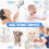 2X Shower Filter 20-Stage Showerhead Filter for Hard Water Shower Water Filter with 4 Replaceable Filter Cartridges 7