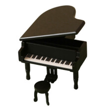 Dollhouse Piano Instrument Pretend Play for Kids Role Furniture Model Toy 1:12 Scale Vintage Piano Play Dollhouse Black Frozen Soundtrack