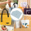 Modelo de Costura de Cesta de Alimentos Dobrável em Tecido DIY, Modelo de Acolchoamento de Bolsa, 10 Polegadas 5