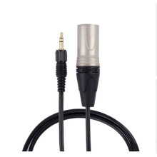 Microphone Balanced Cable XLR to 3.5MM Jack Plug Audio Replacement Wires for UWP D11 V1 D21 P03B Mic Device Parts