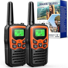 Walkie-talkies, MOICO långdistans walkie-talkies för vuxna med 22 FRS-kanaler, familjewalkie-talkie med LED-ficklampa VOX LCD-skärm för