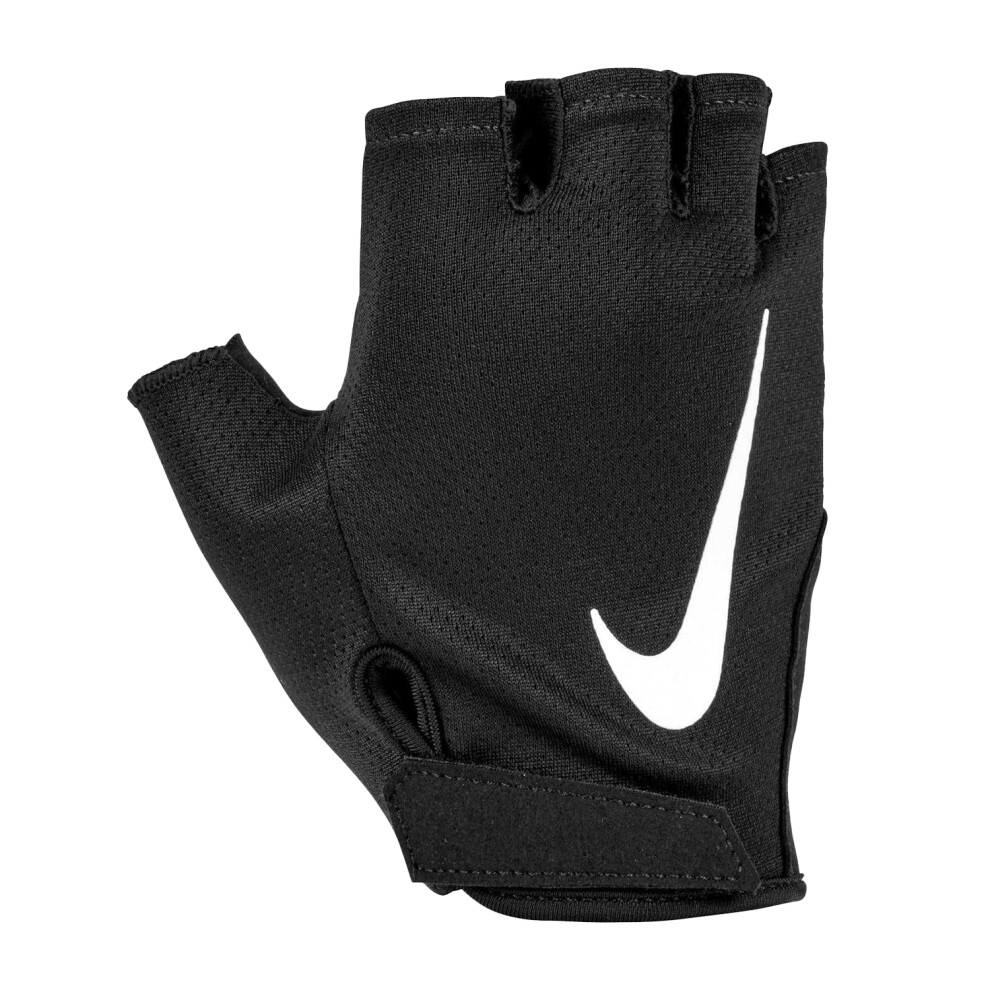 Nike (M, /White) Unisex Adult Essential Gym Weightlifting Gloves Black