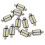 10 x White 8 SMD LED CANBUS Festoon Interior Dome Bulb Light 43mm 1