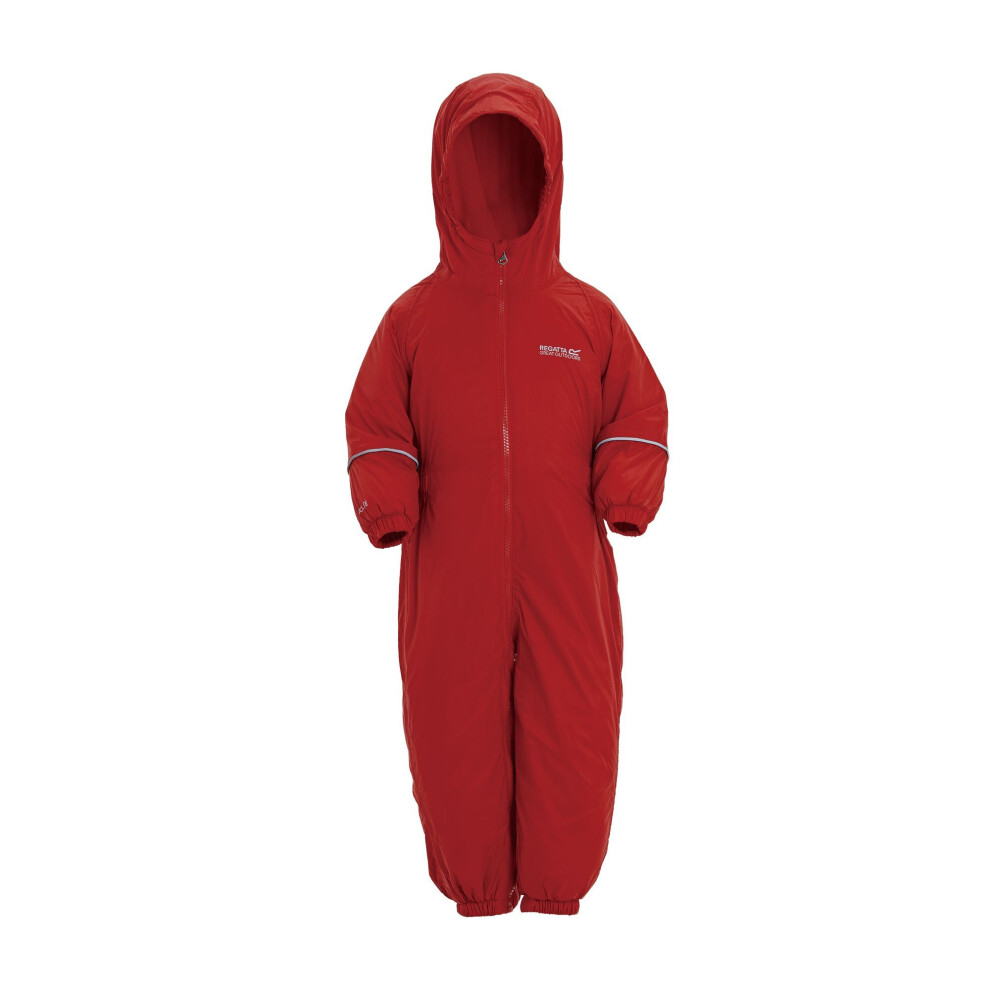 Regatta (12-18M, Pepper) Great Outdoors Childrens Toddlers Splosh Iii Waterproof Rainsuit Multicoloured