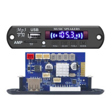 DC12-24V 5.3 MP3 Player Decoder Board FM Radio TF USB 2x60W Amplifier Module Audio Receiver Car Kit