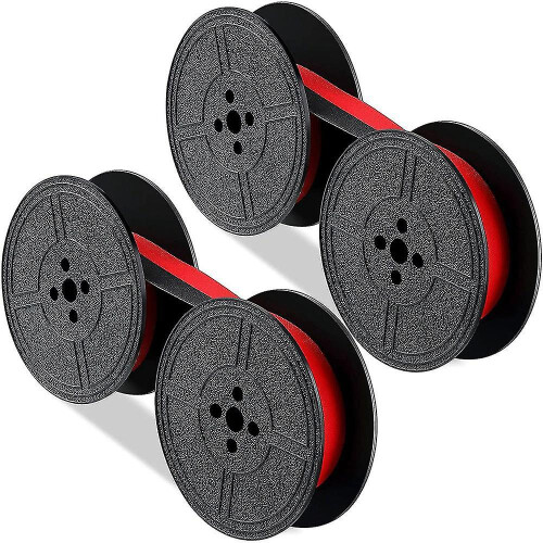 2pack Typewriter Ribbon Spool Typewriter Ribbon Red And Black Spool Replacement Pack compatible Typewriter-DT