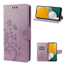 Étui en cuir à motif papillon et fleur pour Samsung Galaxy A54 5G SZRH AS