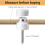 4pcs White Swag Hooks for Ceiling Lights, Modern Pendant Light Hanging Hooks, DIY Lamp Hanging Hardware 1