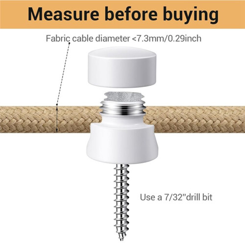 4pcs White Swag Hooks for Ceiling Lights, Modern Pendant Light Hanging Hooks, DIY Lamp Hanging Hardware