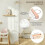 Growth Chart for Wall 7 Ft Height Chart Waterproof Canvas Measure Wall Ruler Removable Neutral Nursery Wall Decor 2