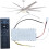 Ceiling Fan Remote Control Kit 6-Speed Adjustable Ceiling Fan Remote Replacement for Home Bedroom 3