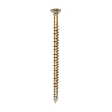 TIMCO Solo Chipboard & Woodscrews - Gold - 4.5 x 80 - Box of 200 - A single thread woodscrew mainly used in various types of timber and man-made boar