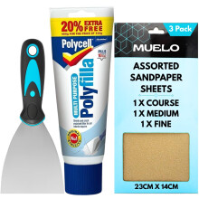 Polycell Polyfilla Ready Mixed Tube 396g All Purpose Filler Interior Exterior Plaster Wood Stone Cracks Holes Smooth Filler For Walls With Muelo Meta