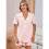 Women'S Lapel Collar Short Sleeve Button Down Top & Drawstring Shorts Pajama Sets  S 5