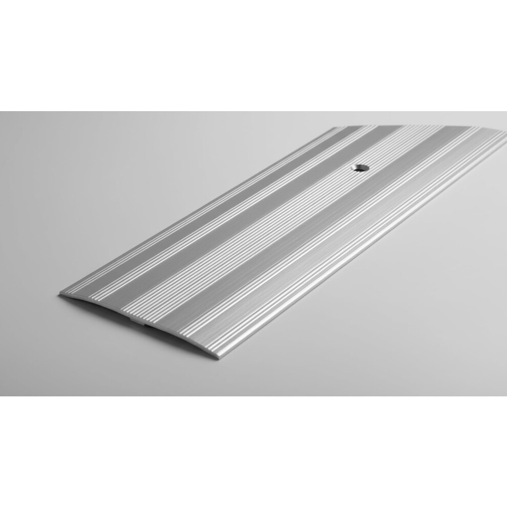Photos - Area Rug Silver Star 61mm Extra Wide Metal Doorbar Cover Strip/Trim  (Silver)