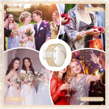 6 Pieces Slaplet Wrist Corsage Bracelets Corsage Slaplets Wedding Bracelets DIY Wrist Accessories
