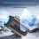 Portable Mini Fan 5000 mAh Battery, 5 Speed Settings, LED Display, Compact Handheld Cooling Fan 2