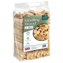 Pelle & Sol Log 2.4KG Kindling Wood - 1 Pack Kindling Wood Burner, Grate, Fire Pit or BBQ, Kindling Fire Woods for Log Burners, Pizza Oven – Genuine