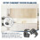 86 Degree Angle Restrictor Restriction Clips (50Pack), Hinge Restrictors for Cabinet Doors, for Face Frame Hinges 7