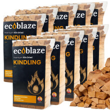 Ecoblaze Kiln Dried Kindling Wood 25kg - Easy to Light, Smokeless Fire Starter for Stoves, Fire Pits, BBQs, Chimineas, Wood Burners & Indoor or Outdo