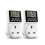 ORIDGET 24 Hour Digital Electric Timer Plug Socket UK with On-Off Repeat Cycle Timer, Daily Program and Countdown for Lights and Home Appliances, 13A 1