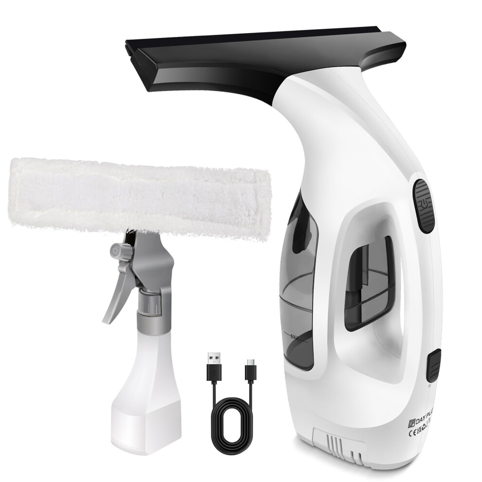 Rechargeable Window Vacuum Cleaner With 150Ml Tank, Cordless Window Squeegee For Streak-Free Cleaning On Windows, Mirrors & Tiles 5003145868004