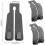 Car Seat Hooks Set of 2 Leather Durable Practical Grey for Easy Organization 3
