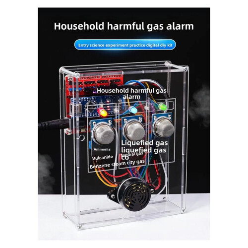 Gas Leak Detection Sensor Module Combustible Gas Monitor DIY Electronic Kit Development Board with Shell 2