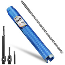 DaduoRi 38mm x 240mm Long Core Drill Bit Set with 240mm,110mm SDS Plus Adaptor & Centre Pilot Bit,Diamond Core Drill Set for Brick Block Masonry Ston