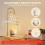 Adjustable Electric Candle Warmer Lamp with 2 Bulbs, Timer and Dimmer for Jar Candles, Height Adjustable 4