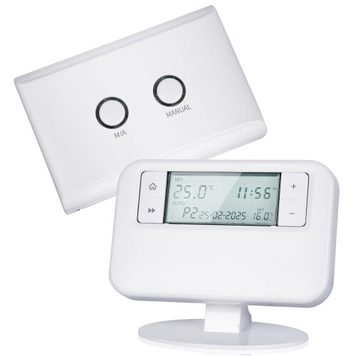 ESRTP4RF+ Wireless Programmable Thermostat – Adjust indoor temperature via programming, intelligently manage heating systems, and promote energy eff
