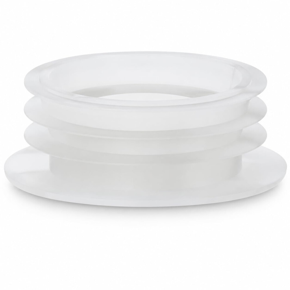 Plumbez Universal Clear Flush Pipe Inlet Pan Connector Â Toilet Cone Washer And Pipe Seal For Secure Leak-Free Wc Pan Installation 6282268776567