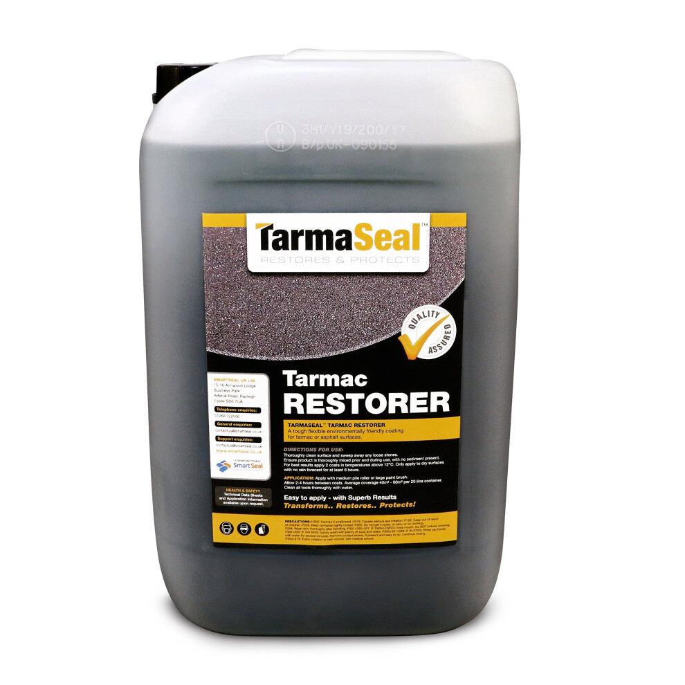 Smartseal Tarmaseal Tarmac Restorer Black - Superior In Performance To Tarmac Paint For Driveways - Easy To Apply Tarmac Restorer For Driveways - Tra 4193432987622