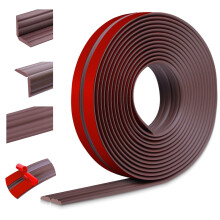Peel and Stick Wall Moulding Trim Flexible Edging Trim Self Adhesive Wall Corner Protectors Edging Strip for Home Decor Floor Transition (60mm12m, B
