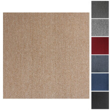 Carpet Tiles, 20pcs Carpet Tiles 50x50 for for Commercial Retail, Office, Home, Kitchen, Bedroom, Living Room, Bathroom (Beige)