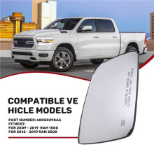 68050298AA para Ram 1500 2009-2019 Ram 2500 2012-2019 Cristal de Espejo Retrovisor Derecho con Calefacción Automática