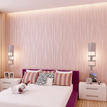 Anttyscar Striped Wallpaper Modern 3D Embossed Pink Wallpaper Mix Plain Thick Textured Wallpapers for Bedroom Adults Teenager Living Room Lounge Hall