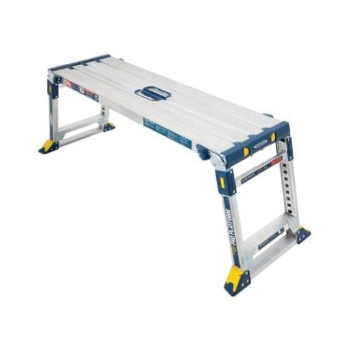 Werner 79023 Adjustable Pro Work Platform Work & Access, Silver, One Size