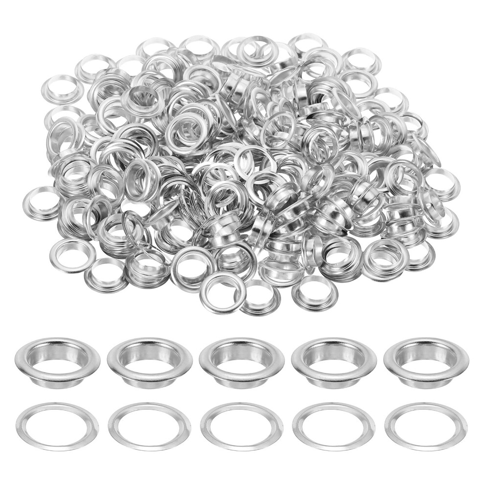 Sourcing Map 200 Sets Grommets Eyelets, 10Mm Brass Self Backing Eyelets Metal Eyelet With Washers For Belts, Shoes, Clothes, Bead Cores, Diy Project, 7409712587671