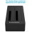 Solid State-Disksockel 2,5-Tums Universalhårddiskfodral med Dubbla Fack USB 3.0-Klonbas 3