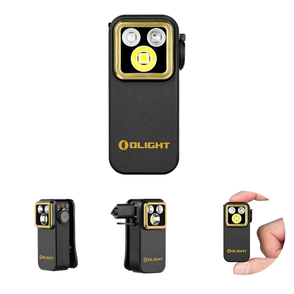 Olight Oclip Pro S 600 Lumens 5 Light Sources Clip On Torch, Rechargeable Uv Lig 5004238501570