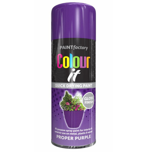 Purple Gloss Interior  Exterior Spray Paint 250ml