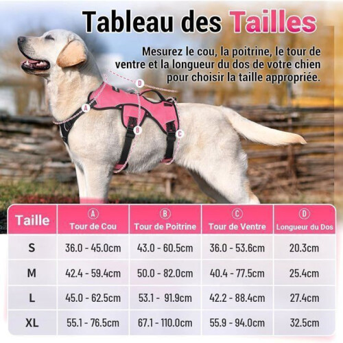Adjustable Dog Harness with Lift Handle for Easy Control, Soft Pink, Comfortable Pet Harness 1