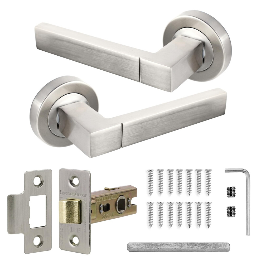 Decoranddecor Lumina Silver Internal Door Handles Â Aluminium Handle Sets With Tubular Mortice Latch Â Sleek And Durable Design For Wooden Interio 7682275584589