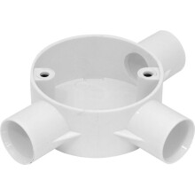 Electrical Conduit System, 20mm White PVC, Boxes, Bends, Tees and Accessories (20MM INSPECTION ELBOW) (20MM TEE BOX WHITE)