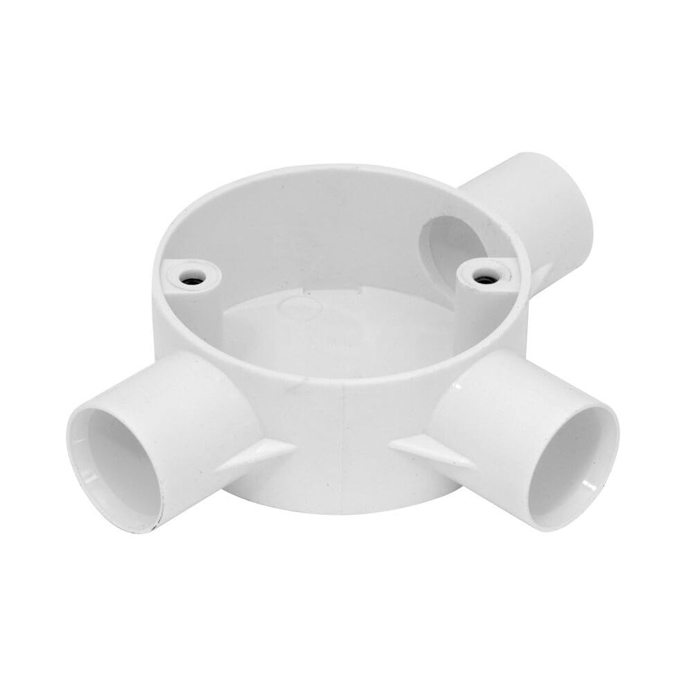 Electrical Conduit System, 20Mm White Pvc, Boxes, Bends, Tees And Accessories (20Mm Inspection Elbow) (20Mm Tee Box White) 7669834423749