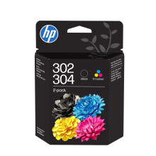 HP 302/304 Black/Tri-Color Original Ink Cartridge 2-Pack (B82L1AE)- Works DeskJet 1110, 2130, 3630, 2600 & 3700 series, OfficeJet 3830, 4650 series,