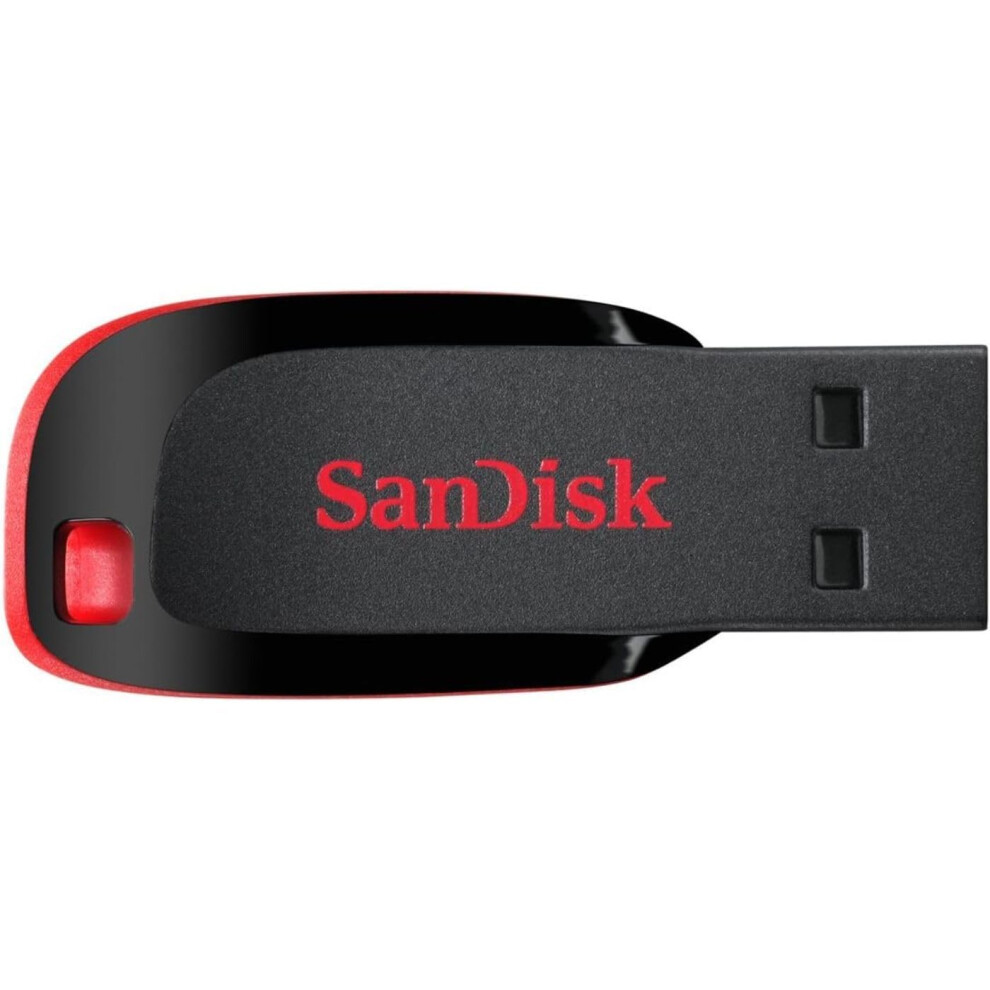 Sandisk 64 Gb Cruzer Blade Usb 2.0 Flash Drive - Black